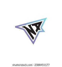 NA letter combination cool logo esport or gaming initial logo as a inspirational concept design