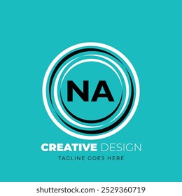 NA letter logo creative design. NA unique design. Vector illustration