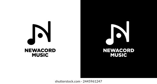 NA Letter Logo Design. The Concept of a Modern Music Logo