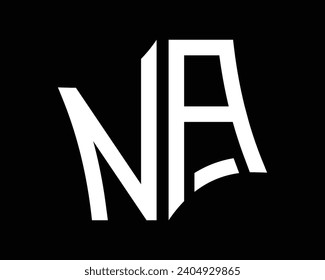 
NA letter logo design vector art