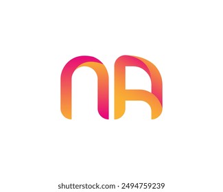 na letter logo. na logo design vector illustration