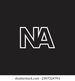 NA Letter Logo, AN Letter Monogram, N,A, Initials Letter,