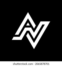 NA lettermark logo. the combination of the letters N and A into a new, original and modern shape