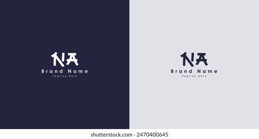 NA letters vector logo design