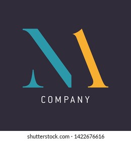 NA logo design. Monogram logo. Company logo 