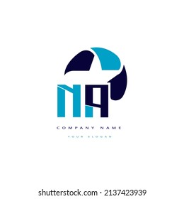 NA logo design. NA Professional letter logo design.