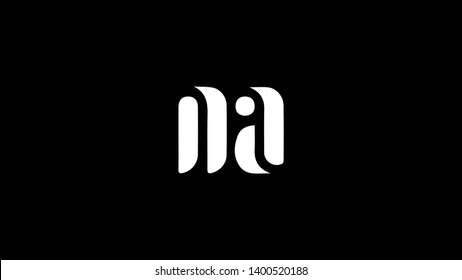 NA logo design template vector illustration minimal design