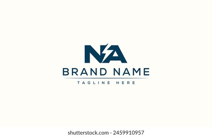 NA logo Design Template Vector Graphic Branding Element.