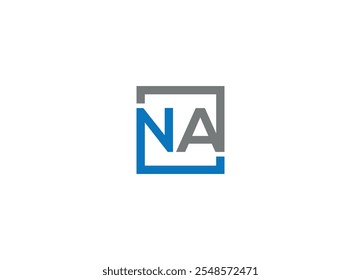 NA logo design with vector icon template