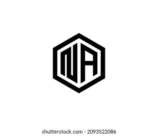 NA logo design vector template