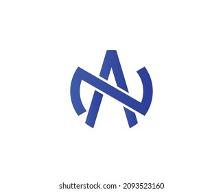 NA AN logo design vector template