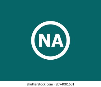 NA logo design vector template