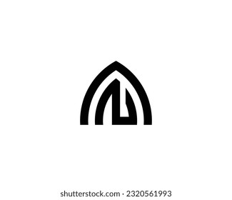 AN NA logo design vector template