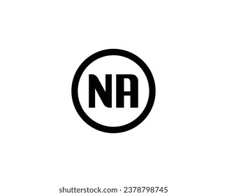 NA logo design vector template