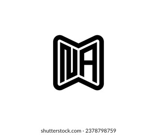 NA logo design vector template