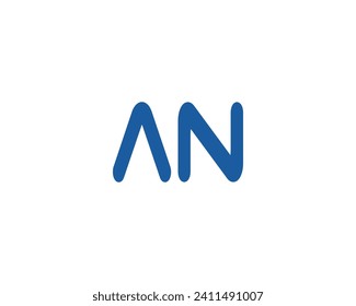 AN NA logo design vector template