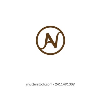 AN NA logo design vector template