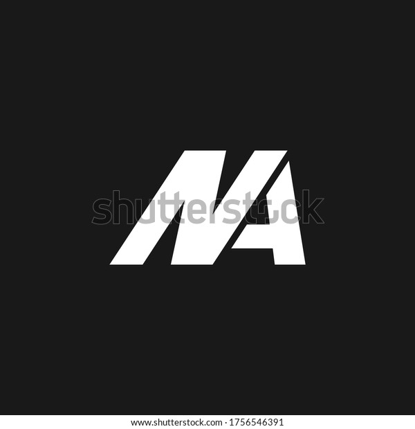 Na Logo Designed Letter N Vector Stock Vector Royalty Free 1756546391 