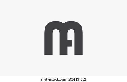 NA or MA logo isolated on white background.