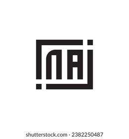 NA minimalist geometric symbol logo in high quality professional design that will print well across any print media