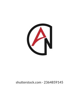 An NA Monogram logo letter simple creative design vector 