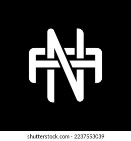 NA, AN monogram logo overlapping vector stock