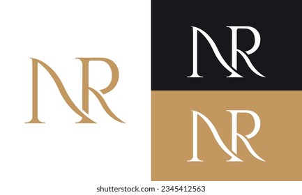 NA. Monogram of Two letters NA. illustration monogram vector logo template.