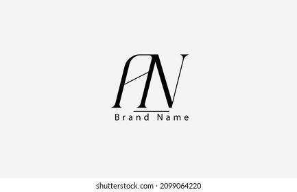 AN NA A N abstract vector logo monogram template