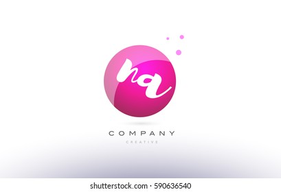 na n a  sphere pink 3d alphabet company letter combination logo hand writting written design vector icon template 