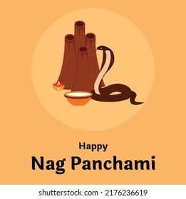 Naag Panchami Hindu Festival Vector Illustration
