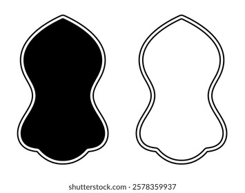 Naalayn Paak, prophet Blessed Sandals outline black color art vector design