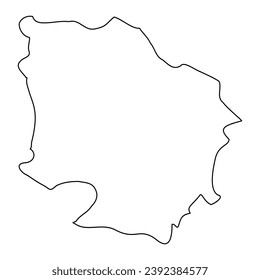 Nablus Governorate map, administrative division of Palestine. Vector illustration.