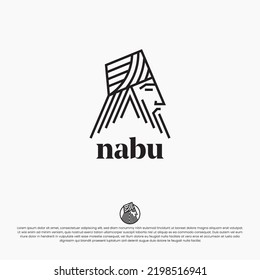 Nabu-Gott-Logo-Design-Vektorgrafik