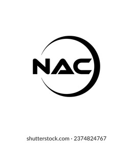 NAC Letter Logo Design, Inspiration for a Unique Identity. Modern Elegance and Creative Design. Watermark Your Success with the Striking this Logo.