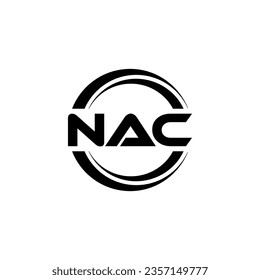 NAC Logo Design, Inspiration for a Unique Identity. Modern Elegance and Creative Design. Watermark Your Success with the Striking this Logo.