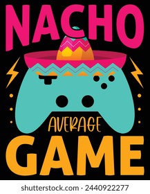 Diseño de camiseta de juego promedio de Nacho