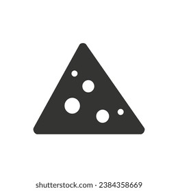 Nacho Cheese Icon on White Background - Simple Vector Illustration