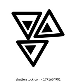 nacho chips icon or logo isolated sign symbol vector illustration - high quality black style vector icons

