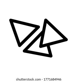 nacho chips icon or logo isolated sign symbol vector illustration - high quality black style vector icons
