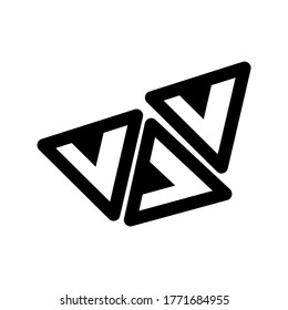 nacho chips icon or logo isolated sign symbol vector illustration - high quality black style vector icons
