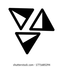 nacho chips icon or logo isolated sign symbol vector illustration - high quality black style vector icons
