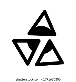 nacho chips icon or logo isolated sign symbol vector illustration - high quality black style vector icons
