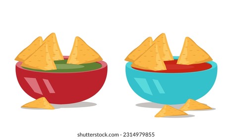 Nacho design on white background