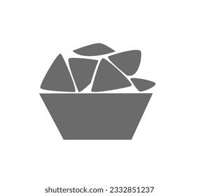 Nacho design on white background