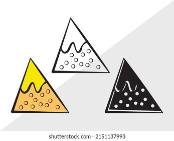 Nachos Clipart Printable Vector Illustration