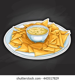 Nachos color picture sticker