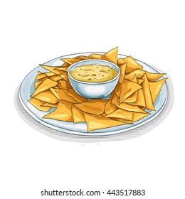 Nachos color picture sticker