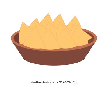 nachos in dish icon isolated