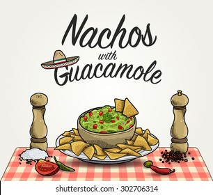 Nachos with Guacamole