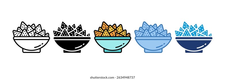 Elemento De Ícone Nachos Para Design